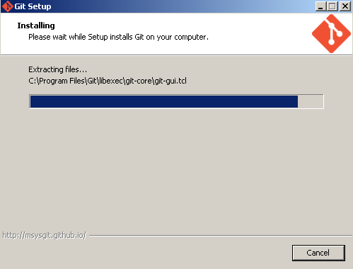 install git for windows step 5